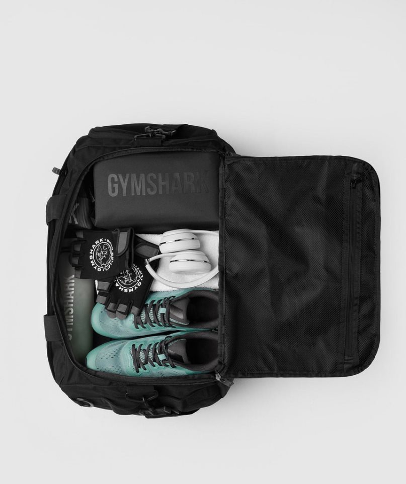 Gymshark Bold Gym Sports Bag Black | CA 13N670